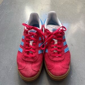 Adidas Red and Blue Gazelle Bold